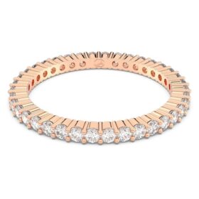 Matrix Vittore Ring, Rundschliff, weiss, roségoldfarben plattiert