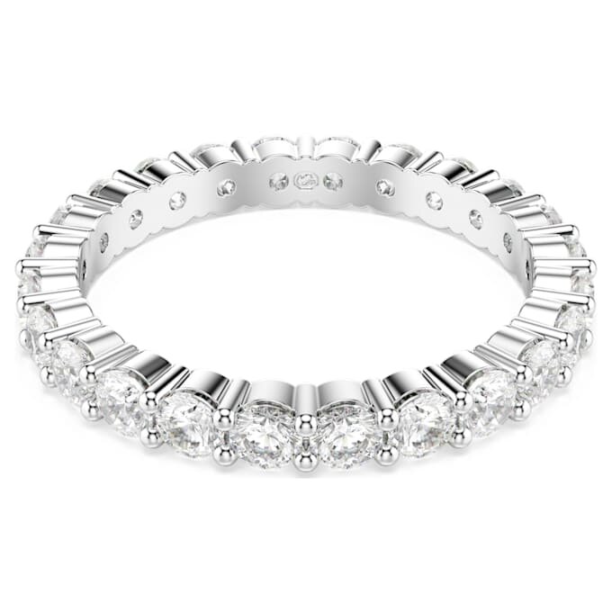 Matrix Vittore Ring, Rundschliff, weiss, silberfarben Matrix Vittore Ring, Rundschliff, weiss, silberfarben