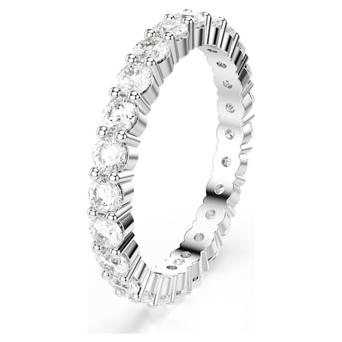 Matrix Vittore Ring, Rundschliff, weiss, silberfarben Matrix Vittore Ring, Rundschliff, weiss, silberfarben