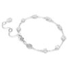 Mesmera-Armband mit gemischten Schliffen, verstreutem Design, weiss, rhodiniert Mesmera-Armband mit gemischten Schliffen, verstreutem Design, weiss, rhodiniert