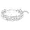 Mesmera-Armband mit gemischten Schliffformen, weiss, rhodiniert Mesmera-Armband mit gemischten Schliffformen, weiss, rhodiniert