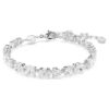 Mesmera-Armband mit gemischten Schliffformen, weiss, rhodiniert Mesmera-Armband mit gemischten Schliffformen, weiss, rhodiniert