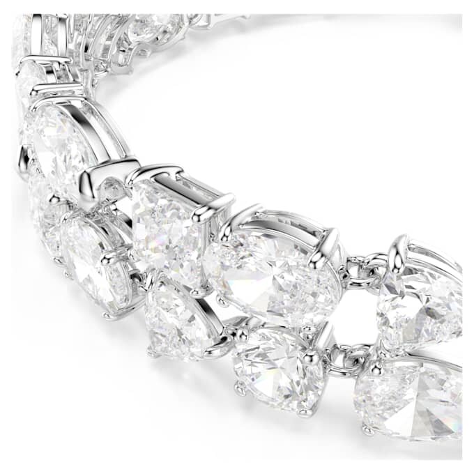 Mesmera-Armband mit gemischten Schliffformen, weiss, rhodiniert Mesmera-Armband mit gemischten Schliffformen, weiss, rhodiniert