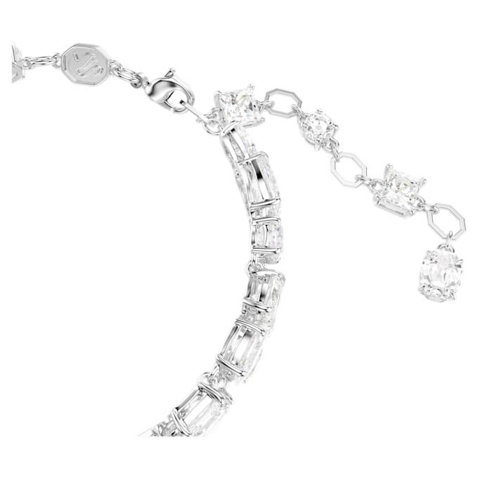 Mesmera-Armband mit gemischten Schliffformen, weiss, rhodiniert Mesmera-Armband mit gemischten Schliffformen, weiss, rhodiniert