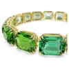 Millenia-Armband, Achtkant-Schliff, Farbverlauf, Grün, goldfarben plattiert Millenia-Armband, Achtkant-Schliff, Farbverlauf, Grün, goldfarben plattiert