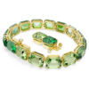 Millenia-Armband, Achtkant-Schliff, Farbverlauf, Grün, goldfarben plattiert Millenia-Armband, Achtkant-Schliff, Farbverlauf, Grün, goldfarben plattiert