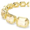 Millenia-Armband mit achteckigem Schliff, Karamell, goldfarben plattiert Millenia-Armband mit achteckigem Schliff, Karamell, goldfarben plattiert