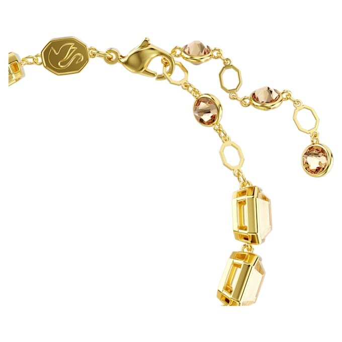 Millenia-Armband mit achteckigem Schliff, Karamell, goldfarben plattiert Millenia-Armband mit achteckigem Schliff, Karamell, goldfarben plattiert