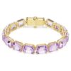 Millenia-Armband mit Achtkant-Schliff, lila, vergoldet Millenia-Armband mit Achtkant-Schliff, lila, vergoldet