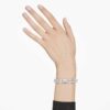 Millenia-Armband mit Achtkant-Schliff, weiss, rhodiniert Millenia-Armband mit Achtkant-Schliff, weiss, rhodiniert