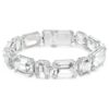 Millenia-Armband mit Achtkant-Schliff, weiss, rhodiniert Millenia-Armband mit Achtkant-Schliff, weiss, rhodiniert