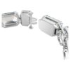 Millenia-Armband mit Achtkant-Schliff, weiss, rhodiniert Millenia-Armband mit Achtkant-Schliff, weiss, rhodiniert