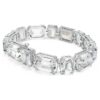 Millenia-Armband mit Achtkant-Schliff, weiss, rhodiniert Millenia-Armband mit Achtkant-Schliff, weiss, rhodiniert