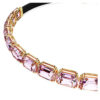 Millenia-Choker mit Achtkant-Schliff, lila, vergoldet Millenia-Choker mit Achtkant-Schliff, lila, vergoldet