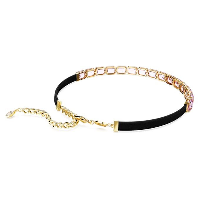 Millenia-Choker mit Achtkant-Schliff, lila, vergoldet Millenia-Choker mit Achtkant-Schliff, lila, vergoldet