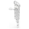 Millenia Clip-Ohrringe, Achtkant-Schliff, Kronleuchter-Design, weiss, rhodiniert Millenia Clip-Ohrringe, Achtkant-Schliff, Kronleuchter-Design, weiss, rhodiniert