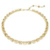 Millenia-Halskette mit achteckigem Schliff, gelb, goldfarben plattiert Millenia-Halskette mit achteckigem Schliff, gelb, goldfarben plattiert