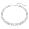 Millenia-Halskette mit achteckigem Schliff, weiss, rhodiniert Millenia-Halskette mit achteckigem Schliff, weiss, rhodiniert