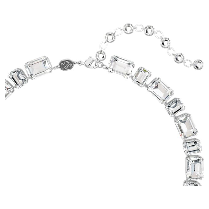 Millenia-Halskette mit achteckigem Schliff, weiss, rhodiniert Millenia-Halskette mit achteckigem Schliff, weiss, rhodiniert