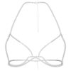 Millenia-Körperkette mit rundgeschliffenen Kristallen, weiss, rhodiniert Millenia-Körperkette mit rundgeschliffenen Kristallen, weiss, rhodiniert