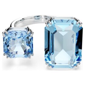 Millenia Offener Ring mit Achtkant-Schliff, blau, rhodiniert Millenia Offener Ring mit Achtkant-Schliff, blau, rhodiniert