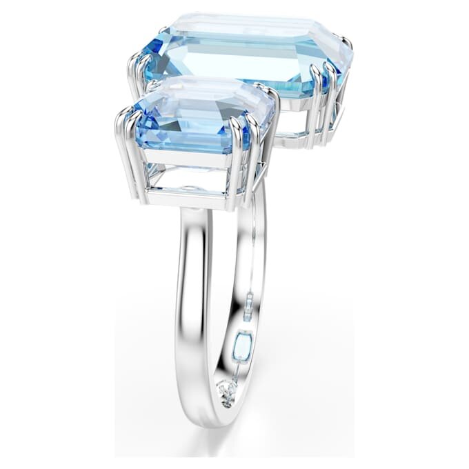 Millenia Offener Ring mit Achtkant-Schliff, blau, rhodiniert Millenia Offener Ring mit Achtkant-Schliff, blau, rhodiniert