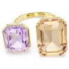 Millenia Offener Ring mit Achtkant-Schliff, mehrfarbig, vergoldet Millenia Offener Ring mit Achtkant-Schliff, mehrfarbig, vergoldet