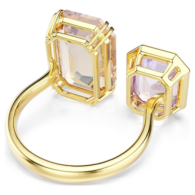 Millenia Offener Ring mit Achtkant-Schliff, mehrfarbig, vergoldet Millenia Offener Ring mit Achtkant-Schliff, mehrfarbig, vergoldet
