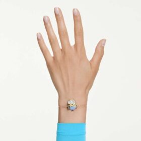 Minions Bob Armband Pavé, mehrfarbig, goldfarben plattiert