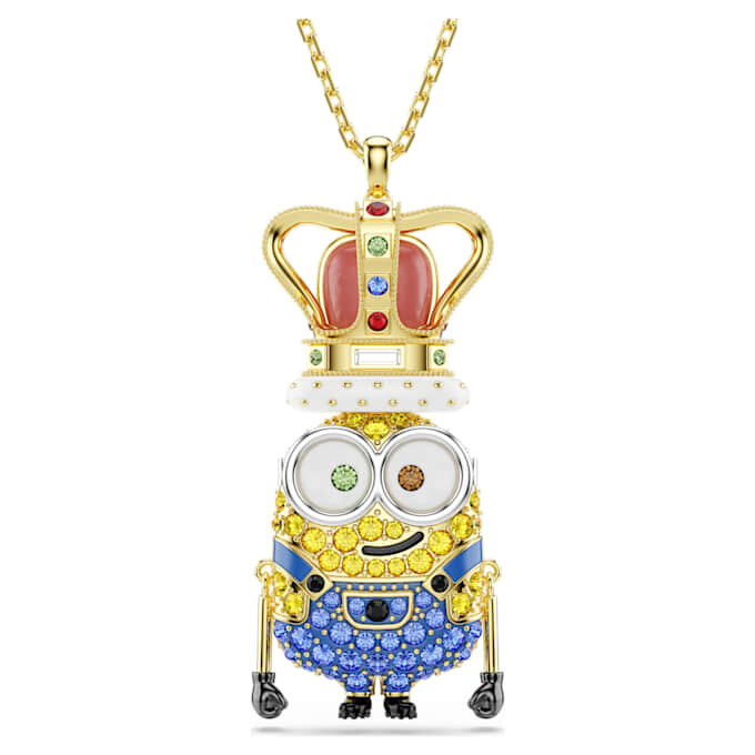 Minions King Bob Anhänger Pavé, mehrfarbig, goldfarben plattiert Minions King Bob Anhänger Pavé, mehrfarbig, goldfarben plattiert