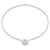 Octagon-Halskette mit im Labor gezüchteten Diamanten, 12.86 Ct Tw, achteckige Form, 18K Weissgold Octagon-Halskette mit im Labor gezüchteten Diamanten, 12.86 Ct Tw, achteckige Form, 18K Weissgold