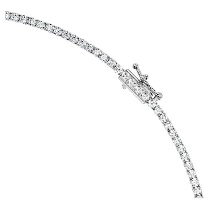 Octagon-Halskette mit im Labor gezüchteten Diamanten, 12.86 Ct Tw, achteckige Form, 18K Weissgold Octagon-Halskette mit im Labor gezüchteten Diamanten, 12.86 Ct Tw, achteckige Form, 18K Weissgold