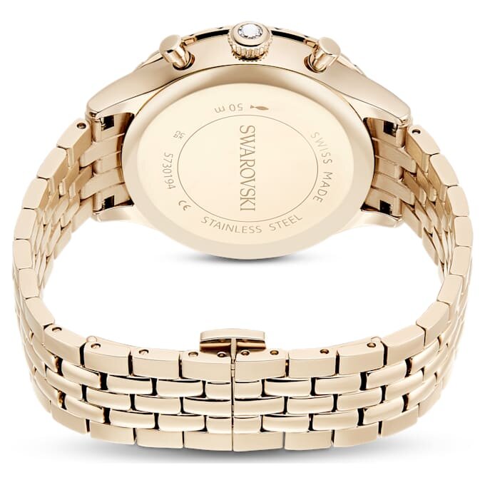 Octea Chrono Uhr Swiss Made, Metallarmband, Goldfarben, champagnerfarbene Oberfläche Octea Chrono Uhr Swiss Made, Metallarmband, Goldfarben, champagnerfarbene Oberfläche