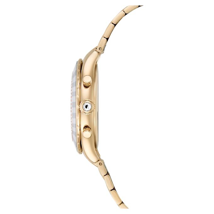 Octea Chrono Uhr Swiss Made, Metallarmband, Goldfarben, champagnerfarbene Oberfläche Octea Chrono Uhr Swiss Made, Metallarmband, Goldfarben, champagnerfarbene Oberfläche