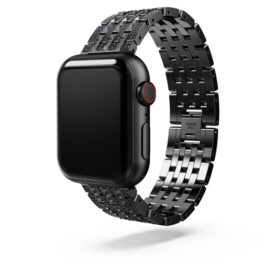 Princess-Armband für Apple Watch® 40 mm & 41 mm, schwarz, schwarze Oberfläche Princess-Armband für Apple Watch® 40 mm & 41 mm, schwarz, schwarze Oberfläche