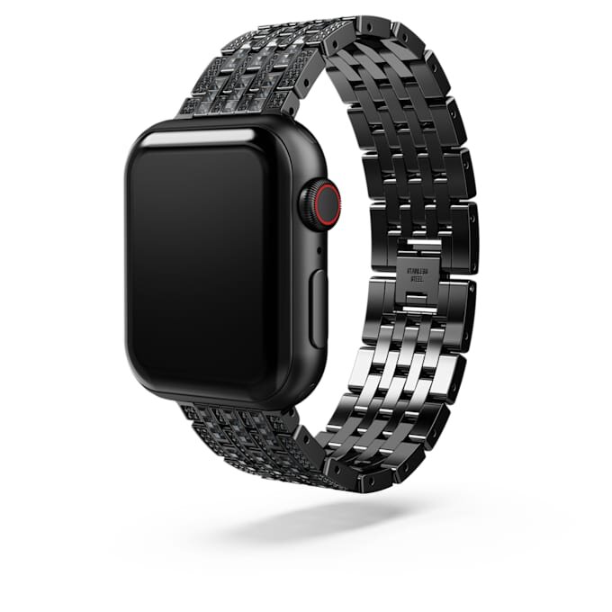 Princess-Armband für Apple Watch® 40 mm & 41 mm, schwarz, schwarze Oberfläche Princess-Armband für Apple Watch® 40 mm & 41 mm, schwarz, schwarze Oberfläche
