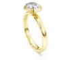 Ring mit achteckiger Fassung, im Labor gezüchtete Diamanten 1.0 Ct Tw, achteckige Form, 14K Gelbgold