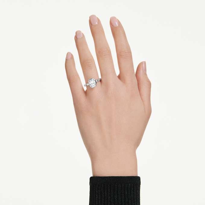 Ring mit achteckiger Fassung, im Labor gezüchtete Diamanten 2.0 Ct Tw, achteckige Form, 14K Weissgold Ring mit achteckiger Fassung, im Labor gezüchtete Diamanten 2.0 Ct Tw, achteckige Form, 14K Weissgold