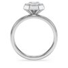 Ring mit achteckiger Fassung, im Labor gezüchtete Diamanten 2.0 Ct Tw, achteckige Form, 14K Weissgold Ring mit achteckiger Fassung, im Labor gezüchtete Diamanten 2.0 Ct Tw, achteckige Form, 14K Weissgold
