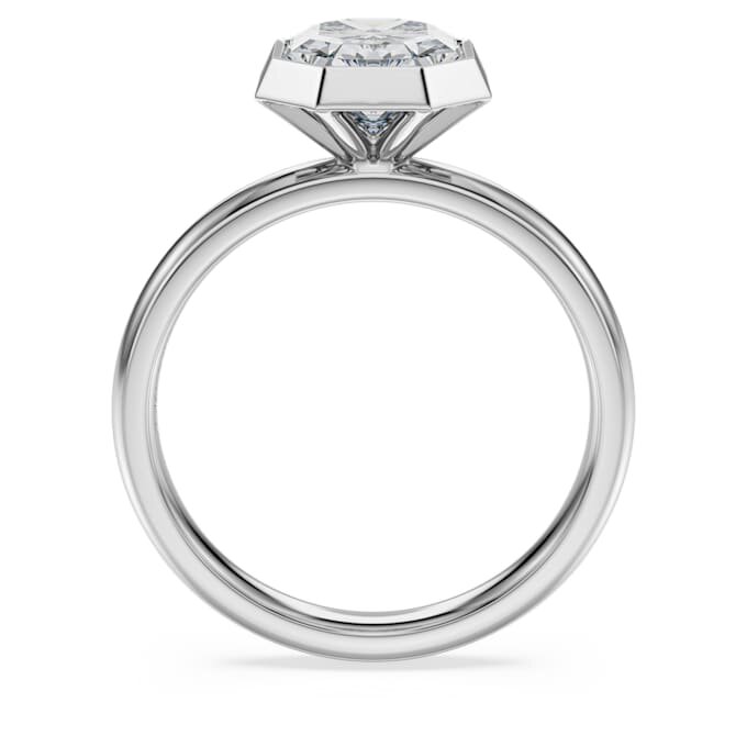 Ring mit achteckiger Fassung, im Labor gezüchtete Diamanten 2.0 Ct Tw, achteckige Form, 14K Weissgold Ring mit achteckiger Fassung, im Labor gezüchtete Diamanten 2.0 Ct Tw, achteckige Form, 14K Weissgold