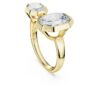Ring mit achteckiger Fassung, im Labor gezüchtete Diamanten 4.10 Ct Tw, achteckige Form, 18K Gelbgold