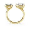 Ring mit achteckiger Fassung, im Labor gezüchtete Diamanten 4.10 Ct Tw, achteckige Form, 18K Gelbgold
