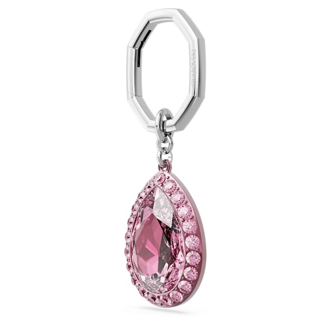 Schlüsselanhänger im Birnenschliff, rosa Schlüsselanhänger im Birnenschliff, rosa