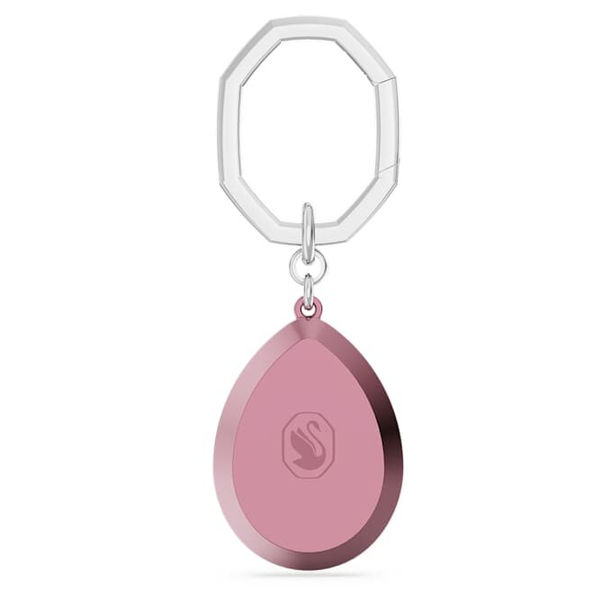 Schlüsselanhänger im Birnenschliff, rosa Schlüsselanhänger im Birnenschliff, rosa