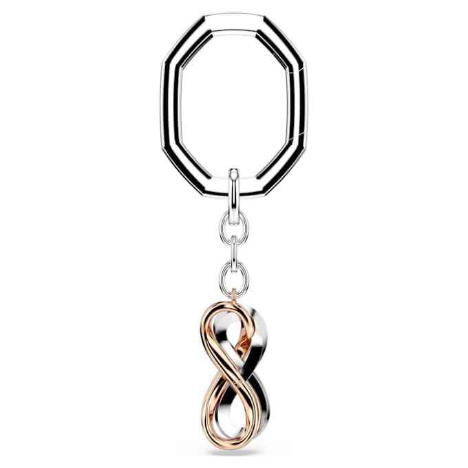 Schlüsselanhänger «Infinity», weiss, gemischte Metalloberfläche Schlüsselanhänger «Infinity», weiss, gemischte Metalloberfläche