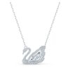 Schwan-Halskette «Dancing Swan», weiss, rhodiniert Schwan-Halskette «Dancing Swan», weiss, rhodiniert