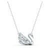 Schwan-Halskette «Dancing Swan», weiss, rhodiniert Schwan-Halskette «Dancing Swan», weiss, rhodiniert