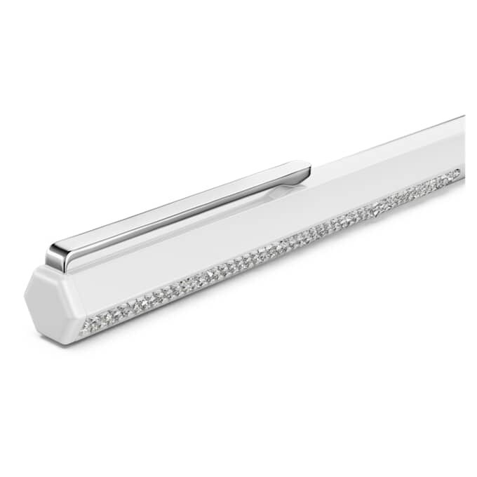 Shimmer-Kugelschreiber, weiss lackiert, verchromt Shimmer-Kugelschreiber, weiss lackiert, verchromt