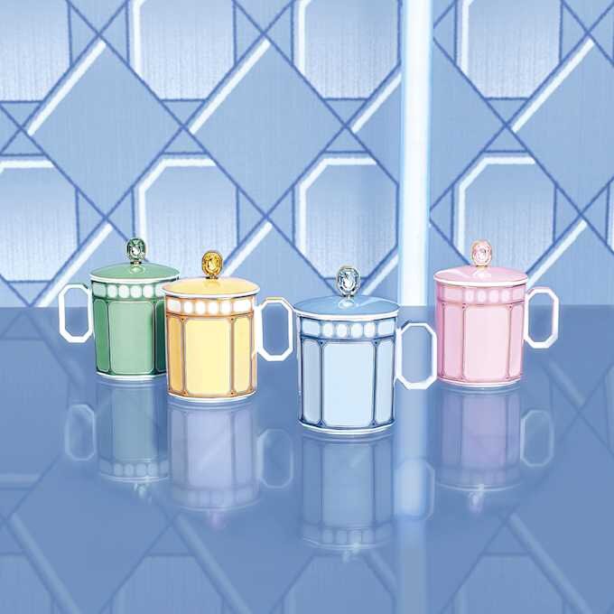 Signum-Becher mit Deckel, Porzellan, rosa Signum-Becher mit Deckel, Porzellan, rosa