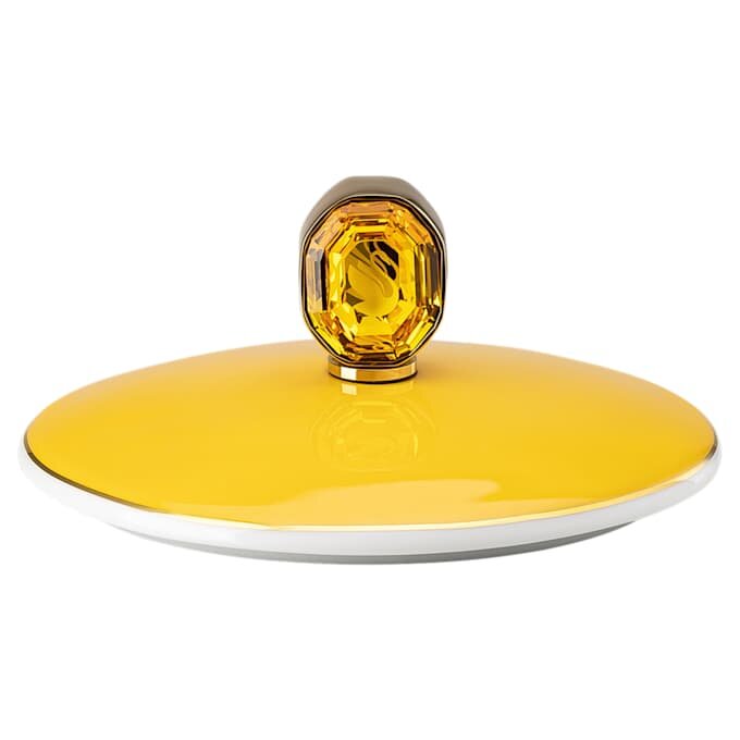 Signum-Becher mit Deckel aus Porzellan, gelb Signum-Becher mit Deckel aus Porzellan, gelb